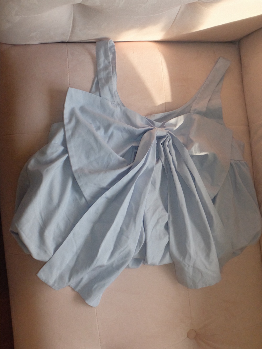 Light Blue Women’s Twist-Front Tank Top